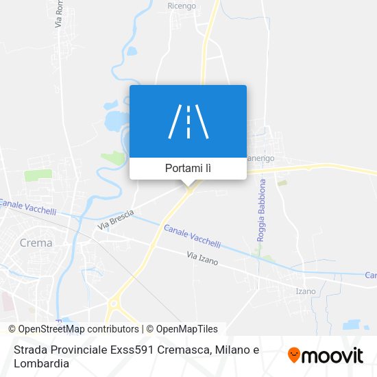 Mappa Strada Provinciale Exss591 Cremasca