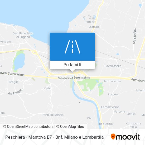 Mappa Peschiera - Mantova E7 - Bnf