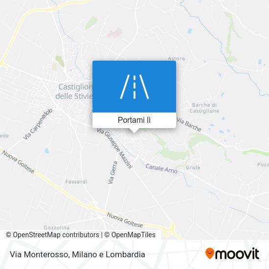 Mappa Via Monterosso
