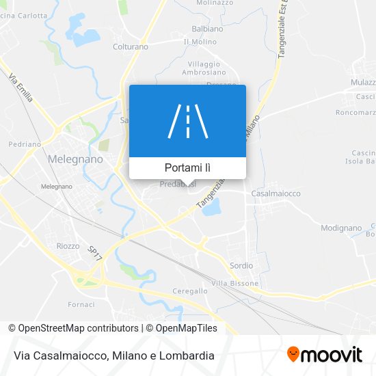 Mappa Via Casalmaiocco