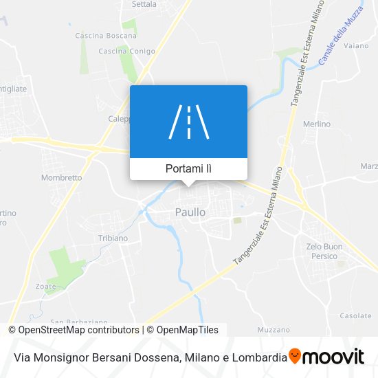 Mappa Via Monsignor Bersani Dossena