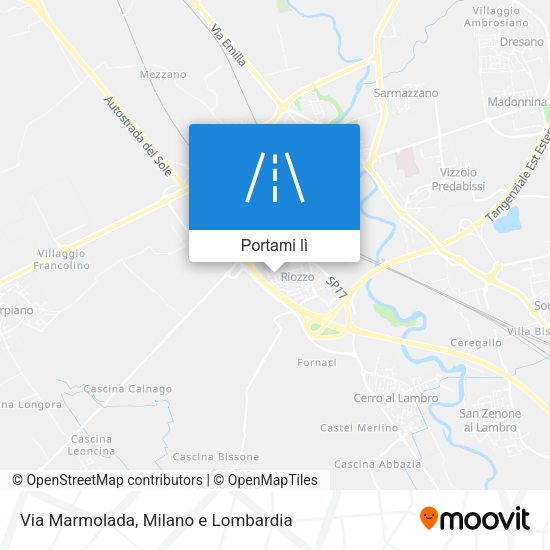 Mappa Via Marmolada