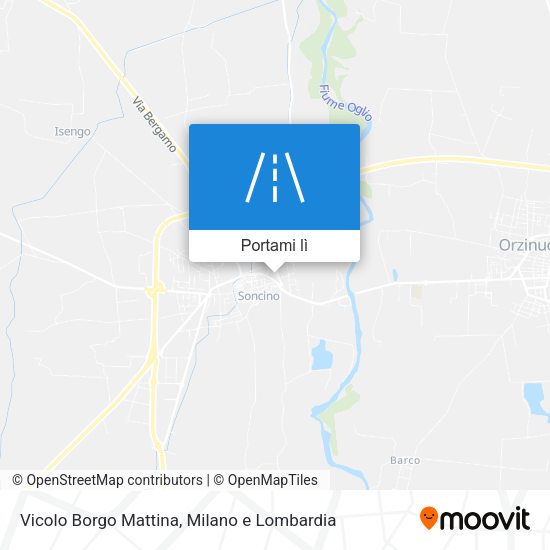 Mappa Vicolo Borgo Mattina