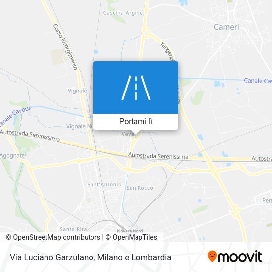 Mappa Via Luciano Garzulano