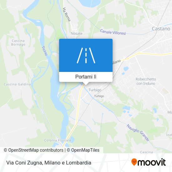 Mappa Via Coni Zugna