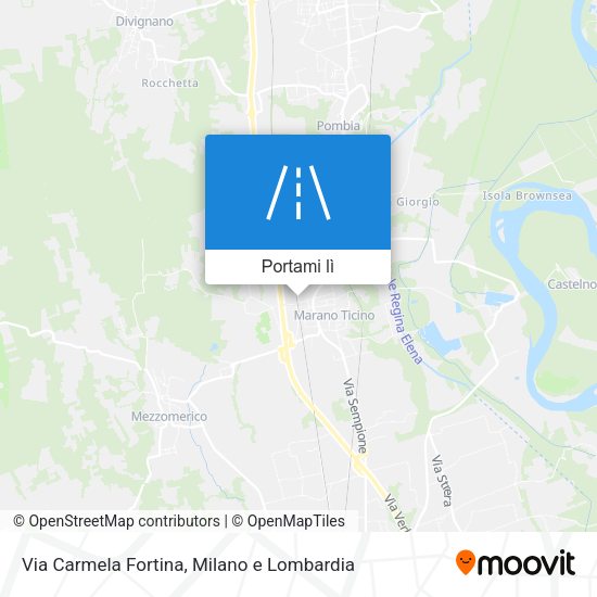 Mappa Via Carmela Fortina