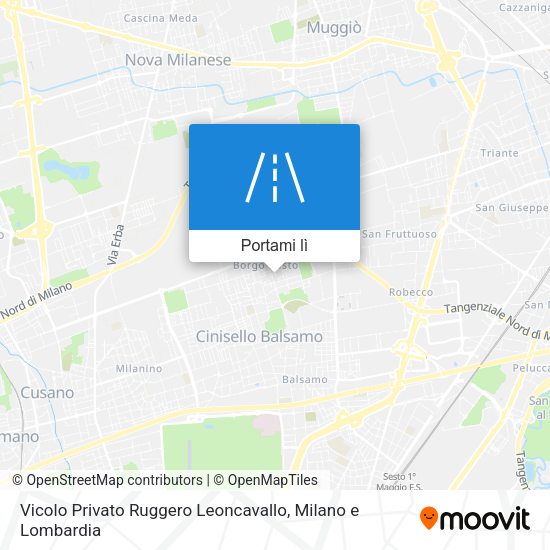 Mappa Vicolo Privato Ruggero Leoncavallo