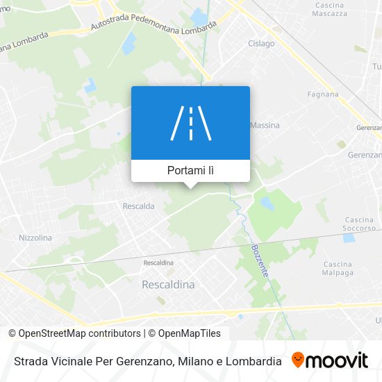 Mappa Strada Vicinale Per Gerenzano