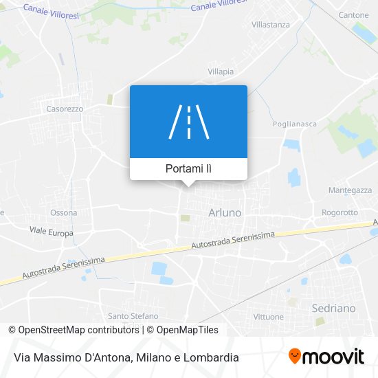 Mappa Via Massimo D'Antona