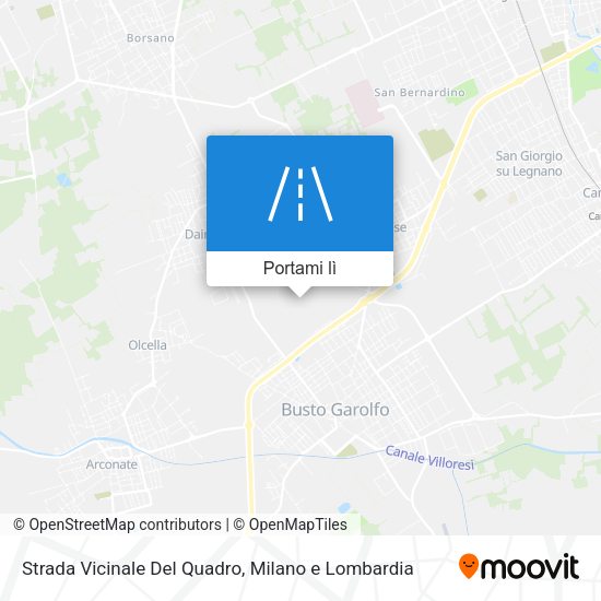 Mappa Strada Vicinale Del Quadro