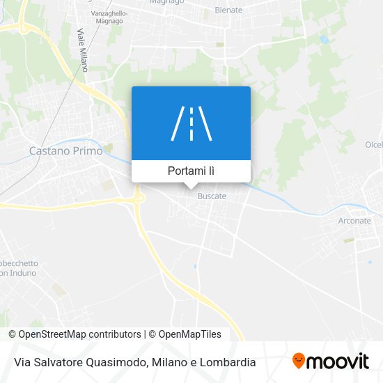 Mappa Via Salvatore Quasimodo