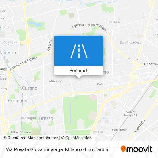Mappa Via Privata Giovanni Verga