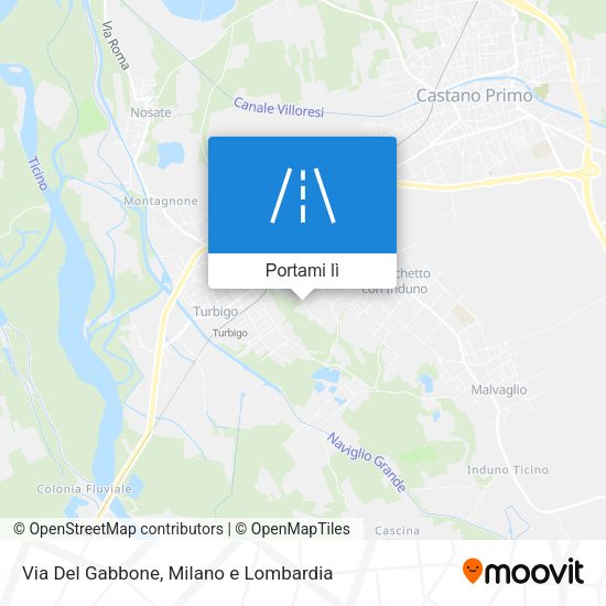 Mappa Via Del Gabbone