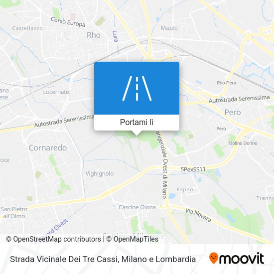 Mappa Strada Vicinale Dei Tre Cassi