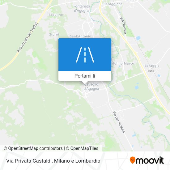 Mappa Via Privata Castaldi