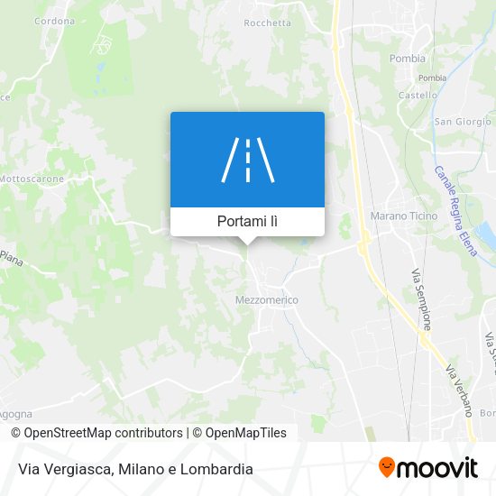 Mappa Via Vergiasca