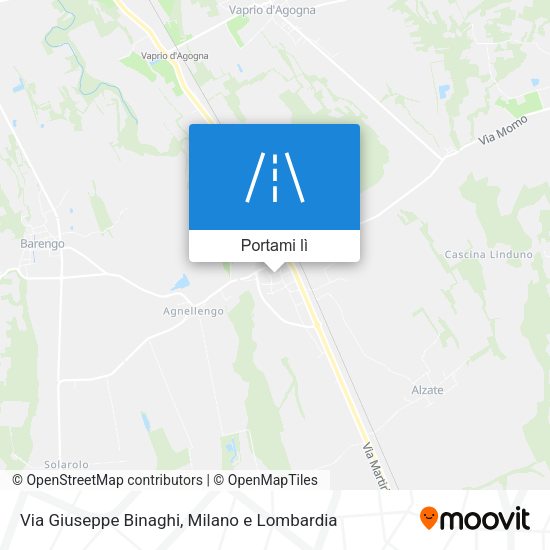 Mappa Via Giuseppe Binaghi