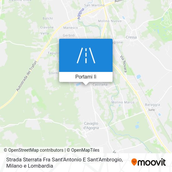Mappa Strada Sterrata Fra Sant'Antonio E Sant'Ambrogio