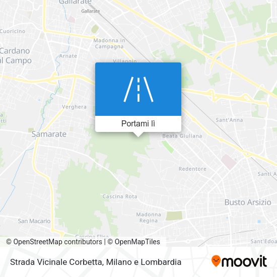 Mappa Strada Vicinale Corbetta