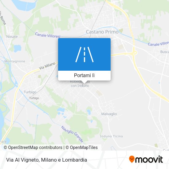 Mappa Via Al Vigneto