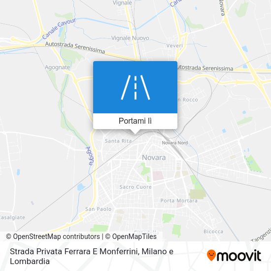 Mappa Strada Privata Ferrara E Monferrini