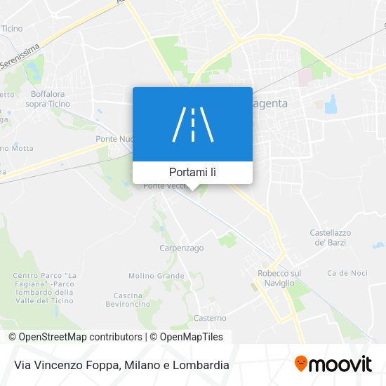 Mappa Via Vincenzo Foppa