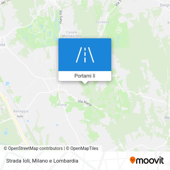 Mappa Strada Ioli