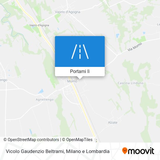 Mappa Vicolo Gaudenzio Beltrami