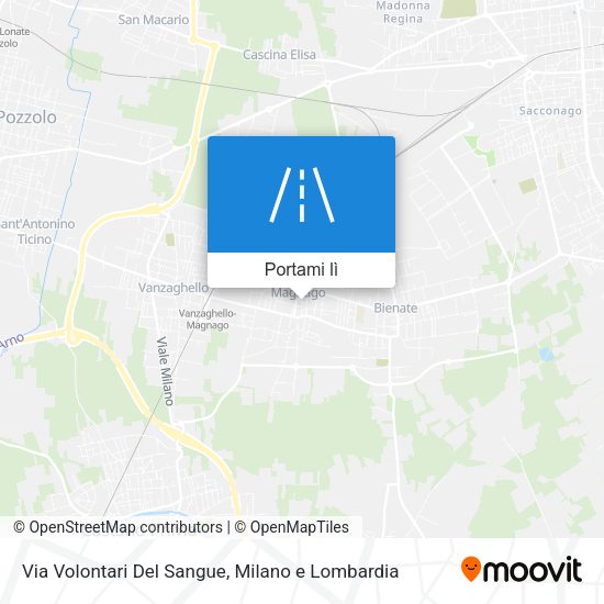 Mappa Via Volontari Del Sangue