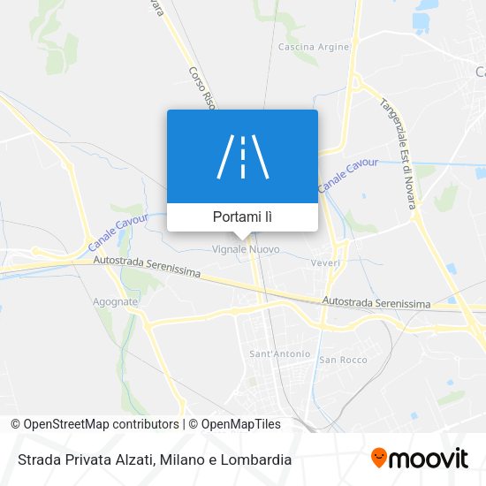 Mappa Strada Privata Alzati