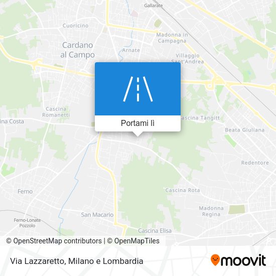 Mappa Via Lazzaretto
