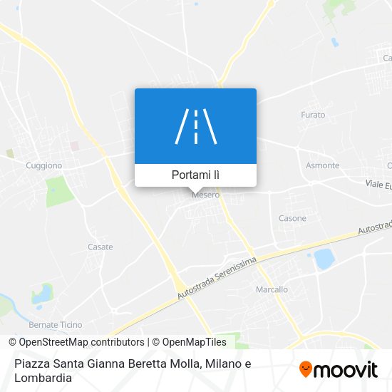 Mappa Piazza Santa Gianna Beretta Molla