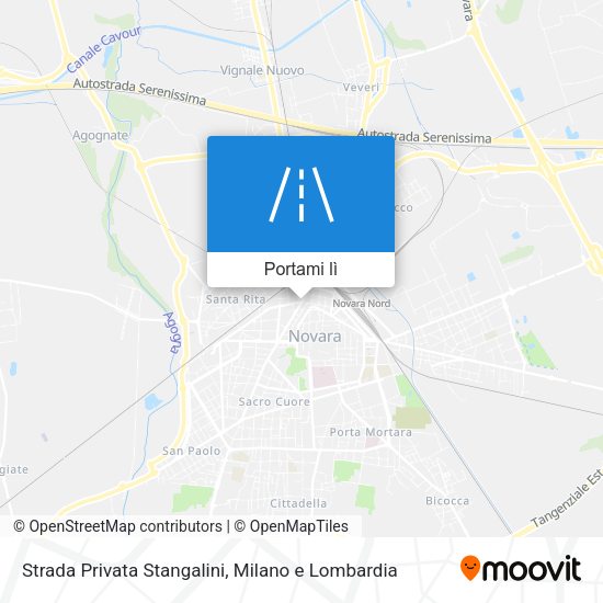 Mappa Strada Privata Stangalini