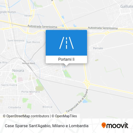 Mappa Case Sparse Sant'Agabio