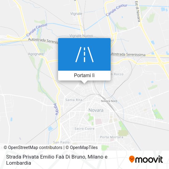 Mappa Strada Privata Emilio Faà Di Bruno
