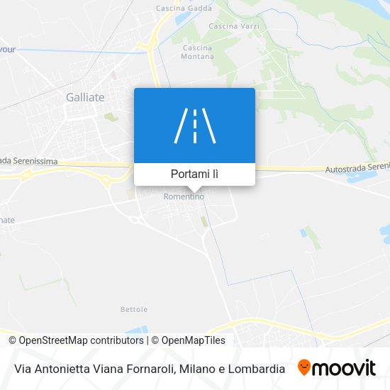 Mappa Via Antonietta Viana Fornaroli