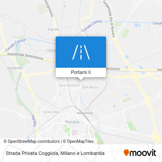Mappa Strada Privata Coggiola