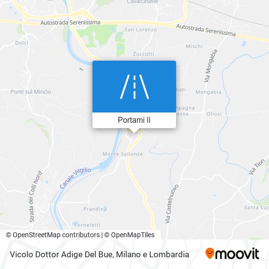 Mappa Vicolo Dottor Adige Del Bue