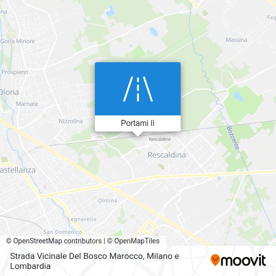 Mappa Strada Vicinale Del Bosco Marocco