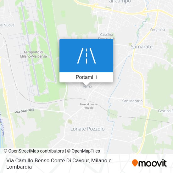 Mappa Via Camillo Benso Conte Di Cavour