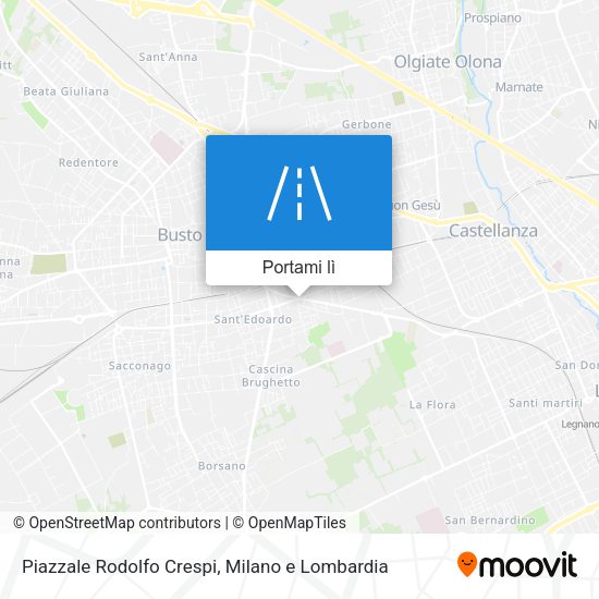 Mappa Piazzale Rodolfo Crespi