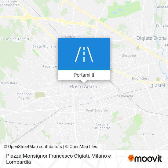 Mappa Piazza Monsignor Francesco Olgiati