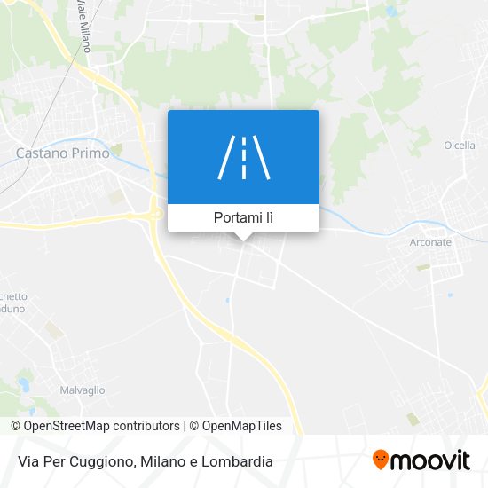 Mappa Via Per Cuggiono