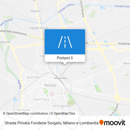 Mappa Strada Privata Fonderie Sorgato