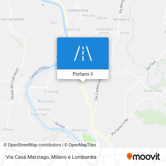 Mappa Via Casa Marziago