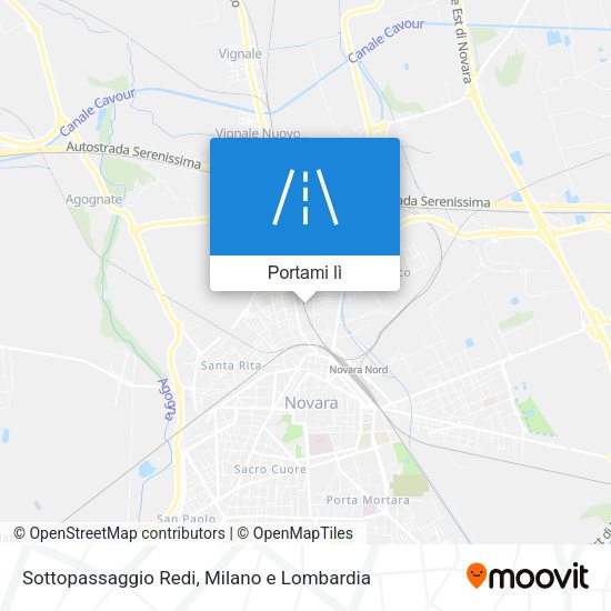 Mappa Sottopassaggio Redi
