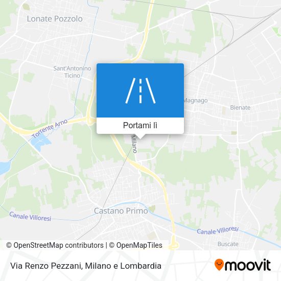 Mappa Via Renzo Pezzani