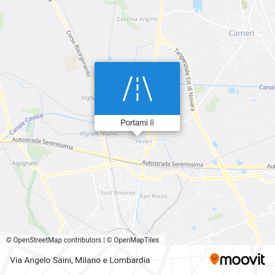 Mappa Via Angelo Saini