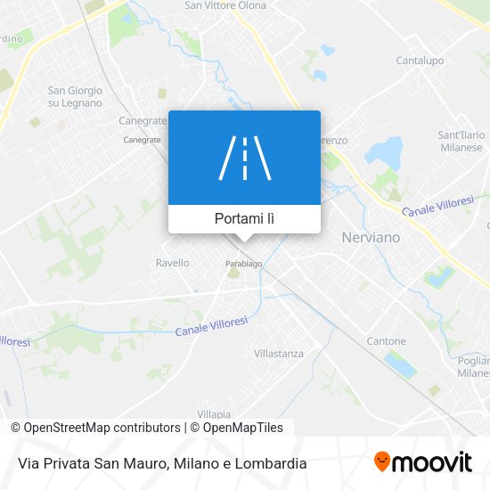 Mappa Via Privata San Mauro