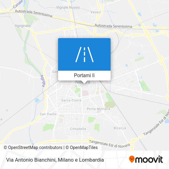 Mappa Via Antonio Bianchini